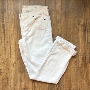 NEW J Crew Vintage Matchstick White Jeans in Womens Size 27